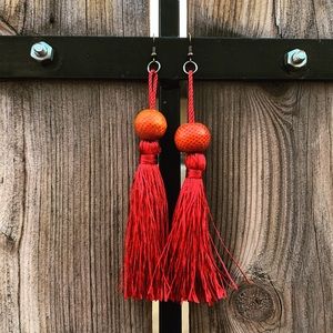 Dangle Long Tassel Drop Earrings
